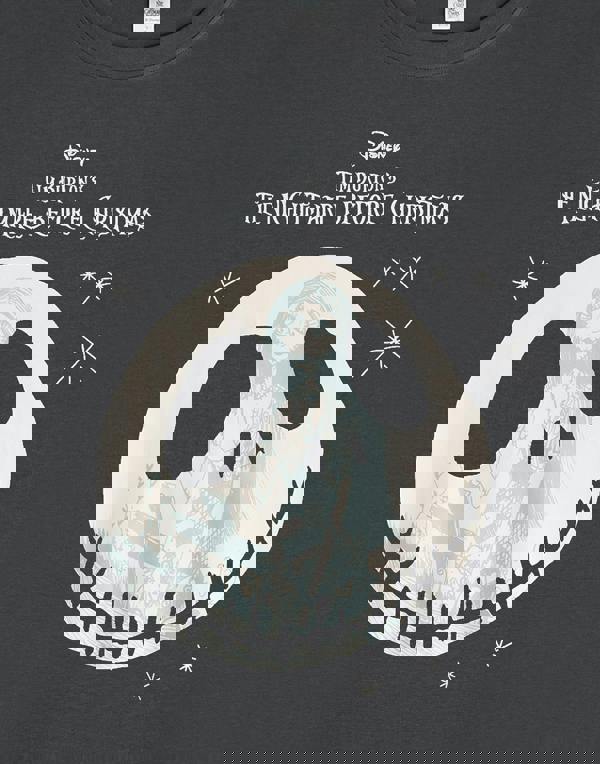 Disney The Nightmare Before Christmas Womens Black Sally & Jack Short Sleeve Nightdress