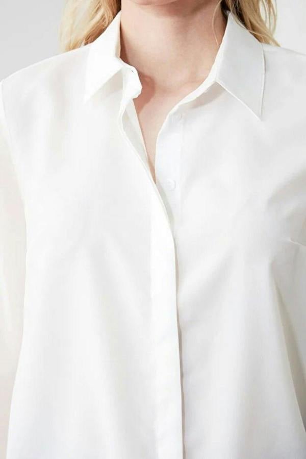 WOVCOR Woven Shirt with Transparent Sleeves