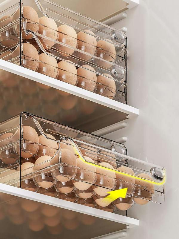 HYGRAD BUILT TO SURVIVE 2 Tier Eggs Holder Fridge Containers Organiser Stackable Egg Storage