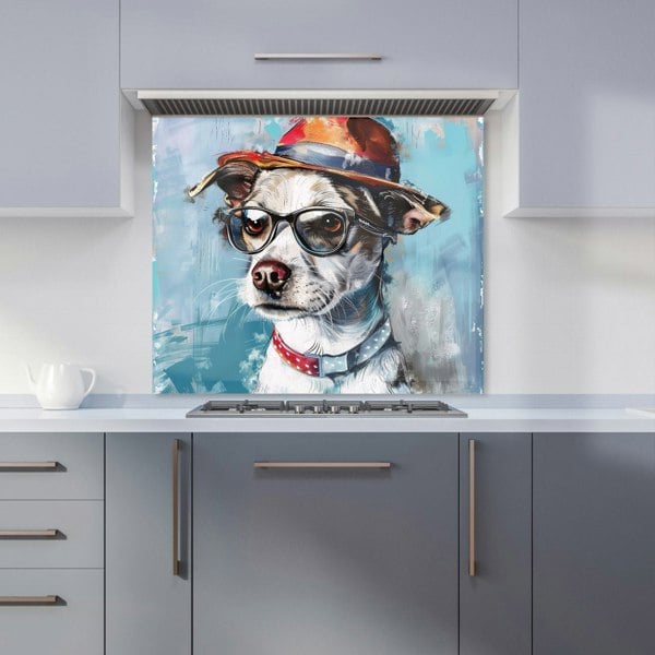 Warren Reed - Designer Quirky Pup with a Fedora Kitchen Splashback