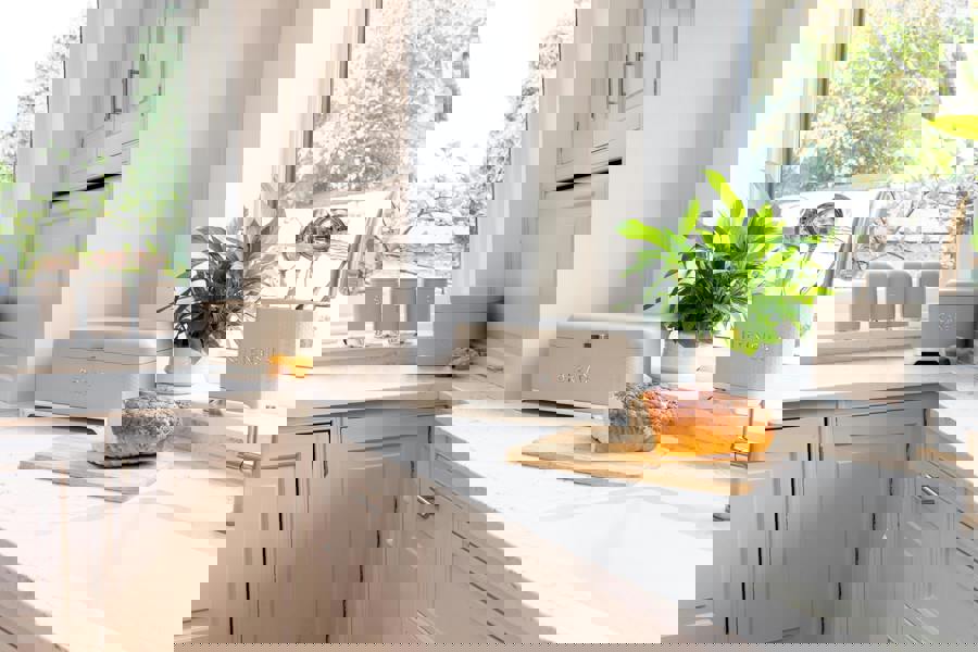 KitchenCraft Lovello Textured Geo Bread Bin