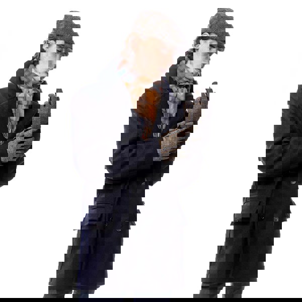 Heritage Traditions Mens Tweed Stud Gloves