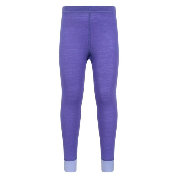 Mountain Warehouse Childrens/Kids II Merino Wool Base Layer Bottoms - Purple