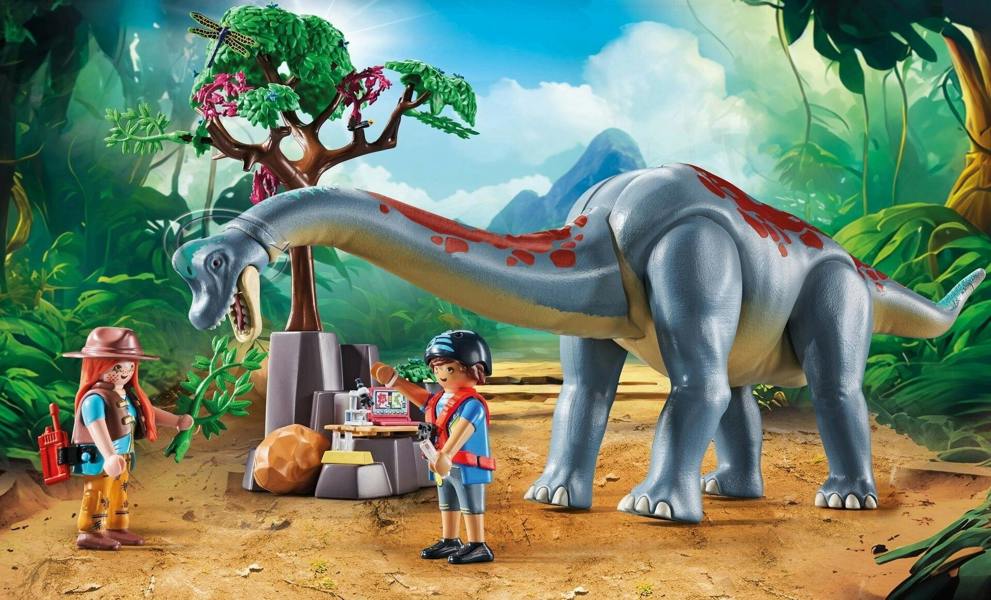 Playmobil Dinos Brachiosaurus with Hovercraft Playset