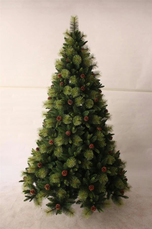 6ft to 8ft Californian Artificial Christmas Tree with Bushy Forest Green Look image 3