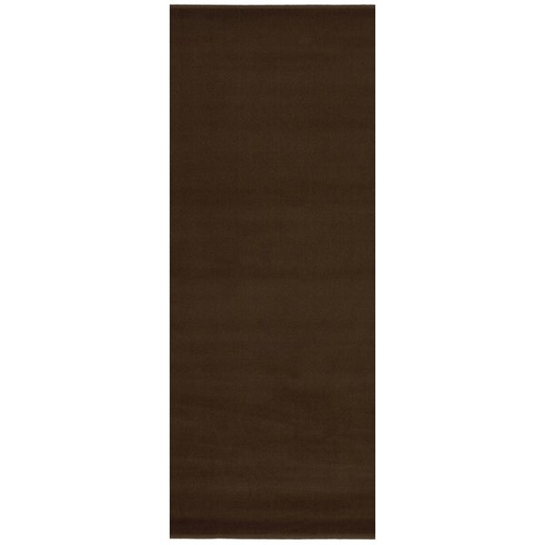 Solid Design Brown Living Room Rug | The Rugs Collection