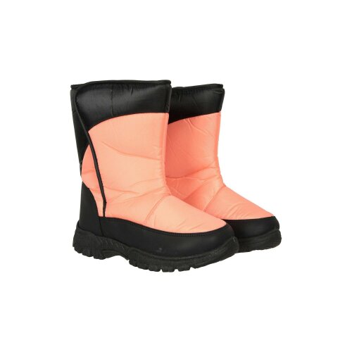 Mountain Warehouse Kids Caribou Adaptive Striped Snow Boots - Pink - Pink