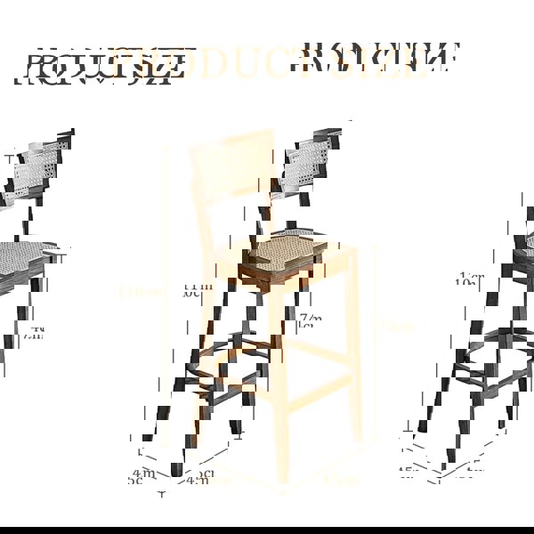 Rico Bar Chair, Rattan-Weilai Concept-Weilai Concept