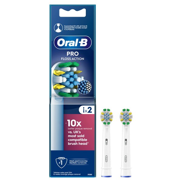 Oral-B Pro Floss Action Toothbrush Heads, 2 Counts