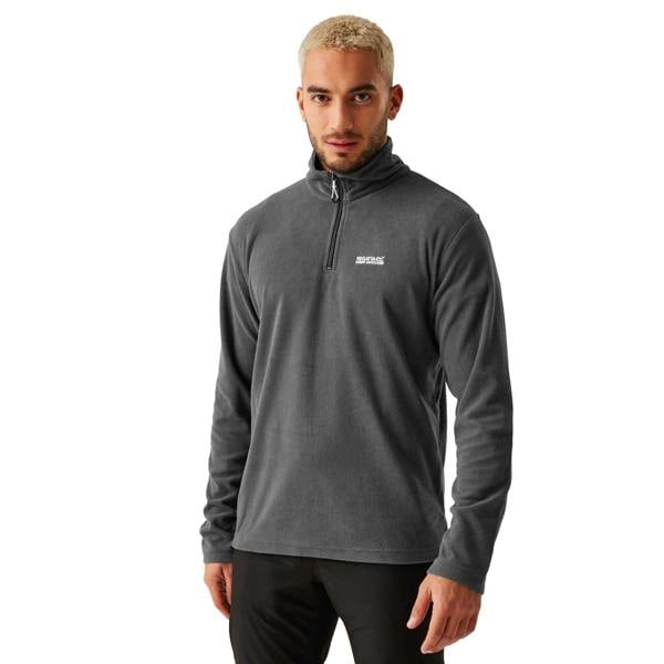 Regatta Great Outdoors Mens Thompson Half Zip Fleece Top - Iron - 