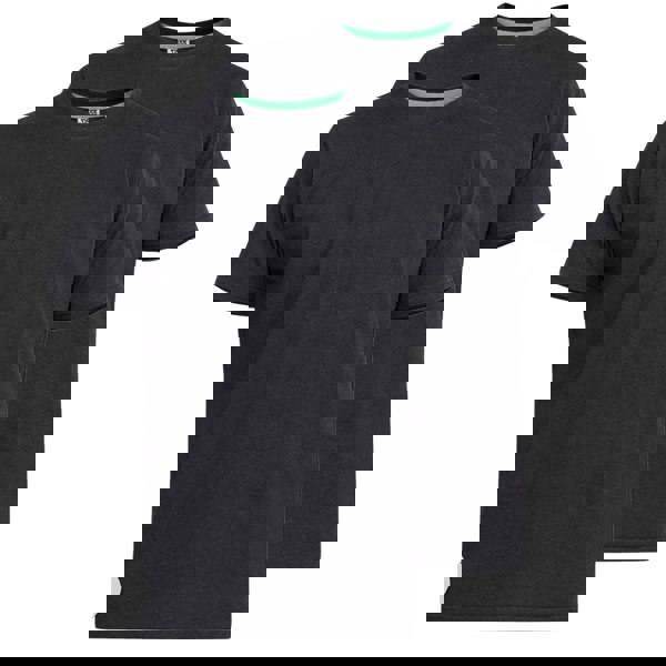 Duke Mens D555 Fenton Kingsize T-Shirt (Pack Of 2) - Black