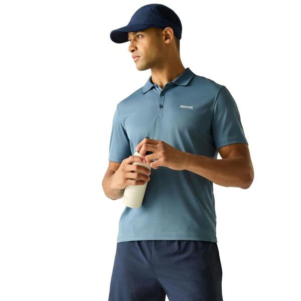 Regatta Mens Maverick V Active Polo Shirt - China Blue - 
