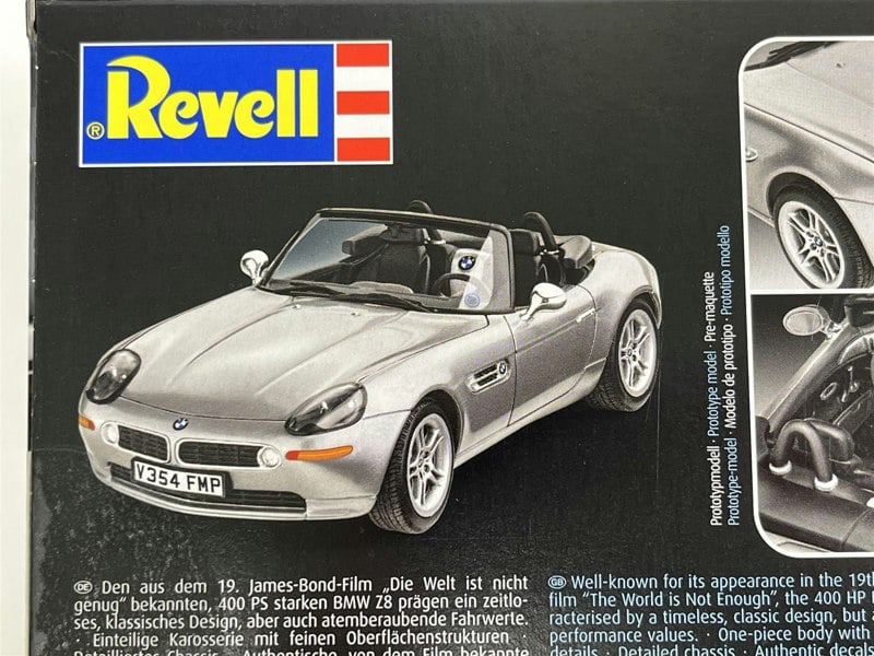 Revell James Bond 007 The World Is Not Enough BMW Z8 1:24 Scale Model Kit Revell 05662