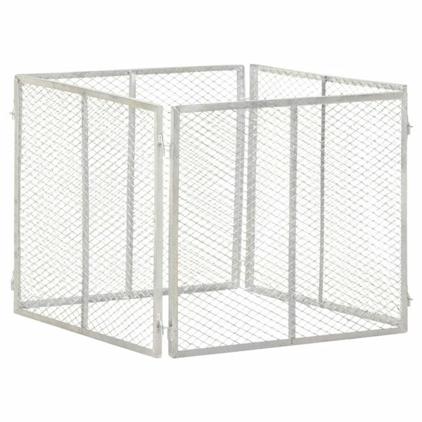 Berkfield Garden Composter 85x85x70 cm Galvanised Iron