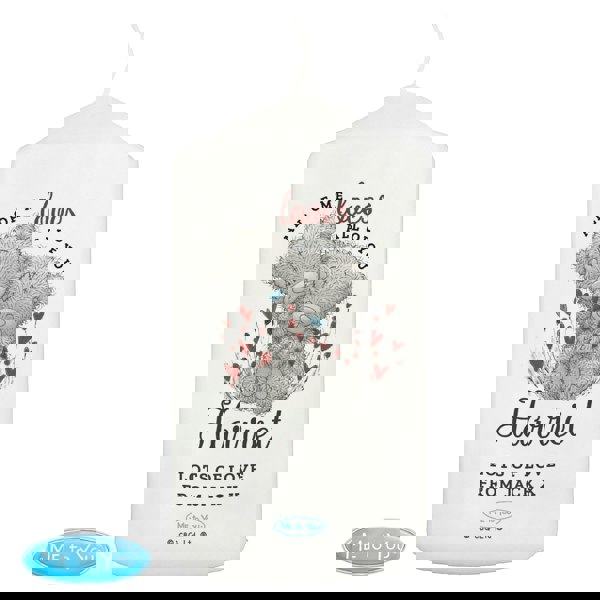 Personalised Memento Company Personalised Me to You Valentine Pillar Candle