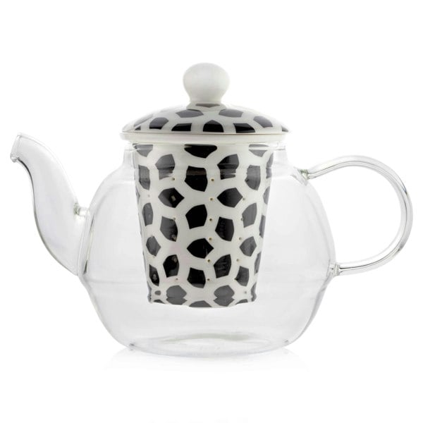 Cha & Co Kerala 600ml Borosilicate Glass Teapot with Ceramic Infuser