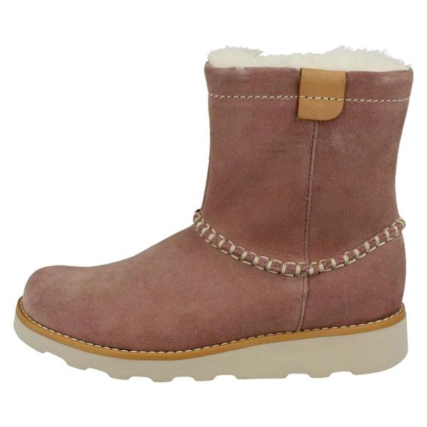 Clarks Girls Clarks Casual Fur Lined Boots Crown Piper