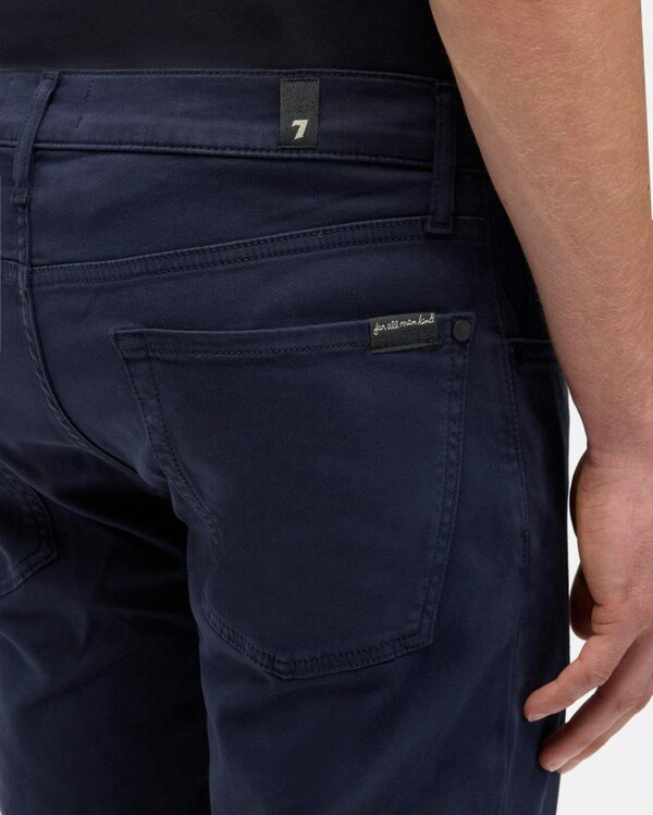 7 For All Mankind SLIMMY Mens Slim Fit Luxe Performance Plus Stretch Sateen Jeans - Navy