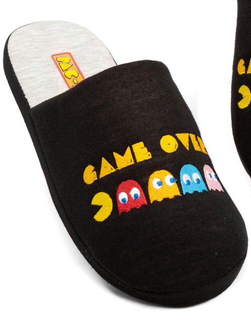 Pacman Mens Black Mule Slippers [dis]