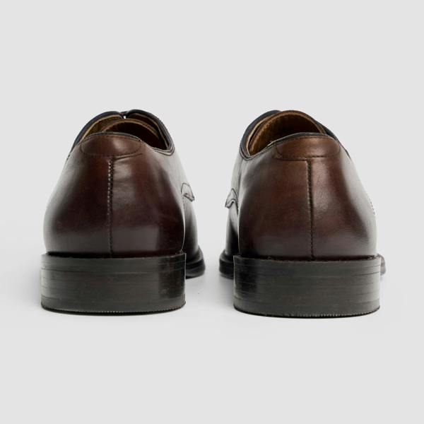 House Of Cavani Taylor - Men's Chocolate Brown Leather Classic Derby Shoes