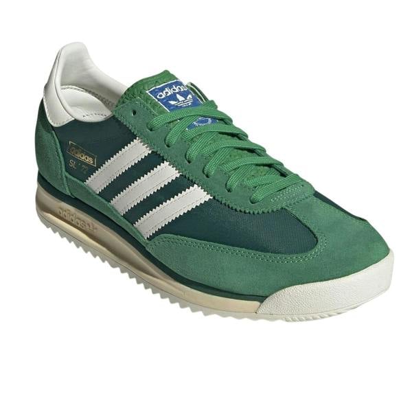Adidas Mens Sl 72 Rs Leather Trainers - Green/White - 