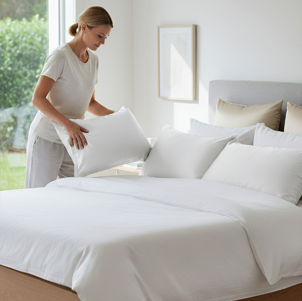 Anypillow Pillowcase 51x66cm White Pure Real Silk For Comfortable And Relaxing Home Bed