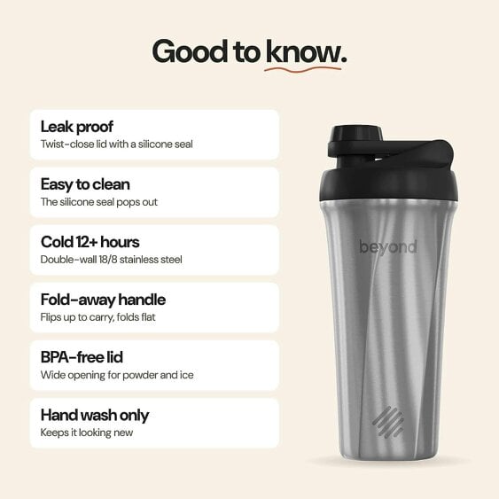 Beyond Shakers Brushed Steel & Black Twist