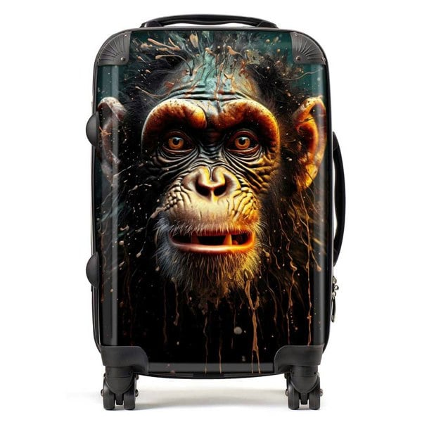 Warren Reed Splashart Monkey Face Suitcase