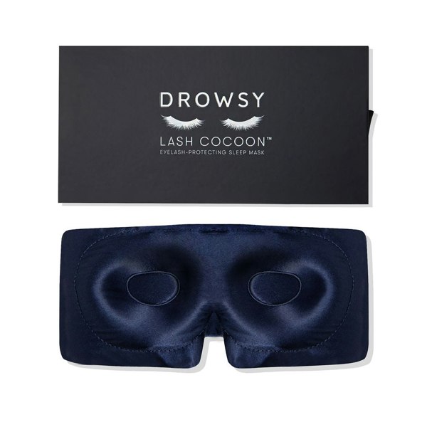 Drowsy Sleep Co Eyelash Protecting Mask - Midnight Blue