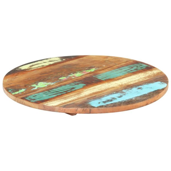 Berkfield Round Table Top 50 cm 25-27 mm Solid Reclaimed Wood