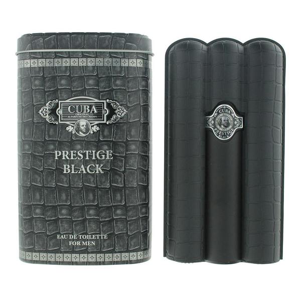 Cuba Prestige Black For Men Eau de Toilette 90ml Spray for Him