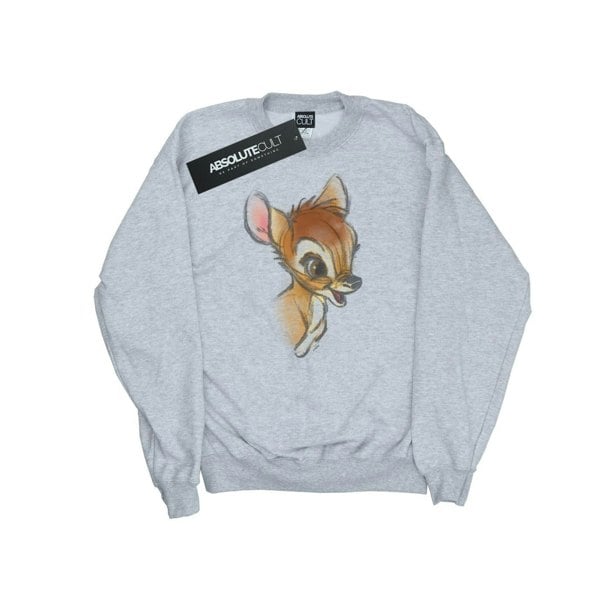 Disney Girls Bambi Drawing Sweatshirt - Sports Grey