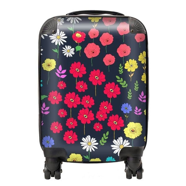 Warren Reed Multicoloured Flower Pattern Suitcase