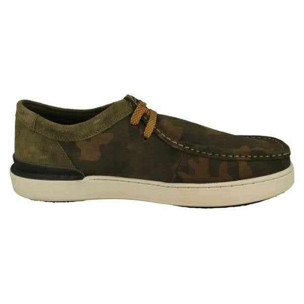 Clarks Mens Clarks Moccasin Detailed Lace Up Shoes Court Lite Wally