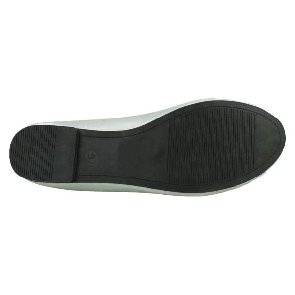 Spot On Ladies Spot On Flat Metallic Ballerina Shoes F80398
