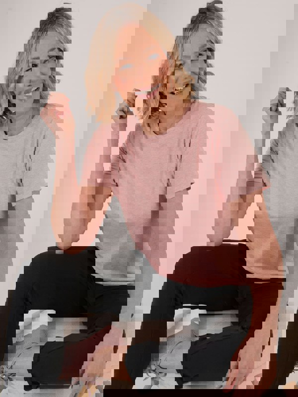 PennyPlain Athleisure Crossover Flow Top - Dusk