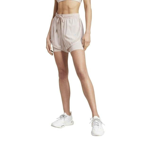 Adidas Womens/Ladies Stella McCartney Loose Fit Running Shorts - Rose - 