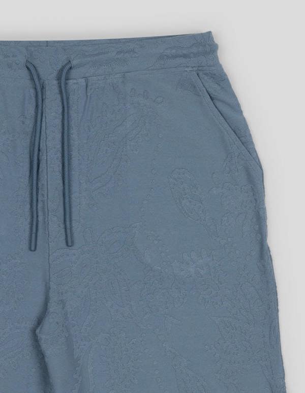 Steel & Jelly Kenton - Paisley Texture Jersey Shorts