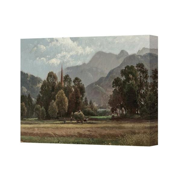 Benjamin Tate Design Tranquil Mountain Landscape Canvas Wall Art Print Home Decor