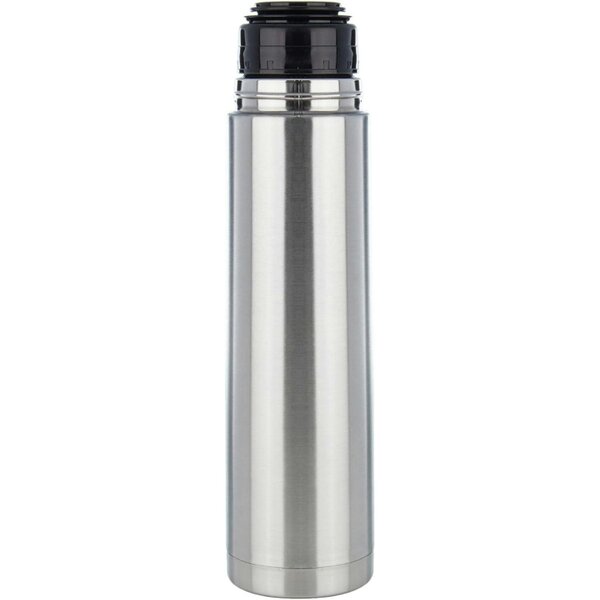 Dyzi 1L Stainless Steel Vacuum Flask Insulated Travel Bottle Silver