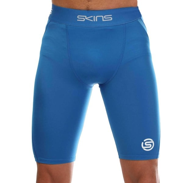 Skins Mens Series-1 Half Length Tights - Blue