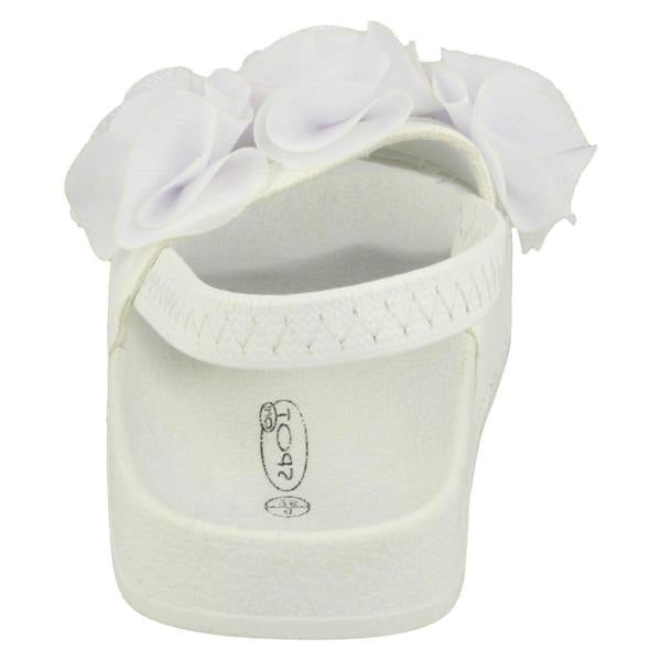 Spot On Girls Spot On Ruffle Vamp Sliders