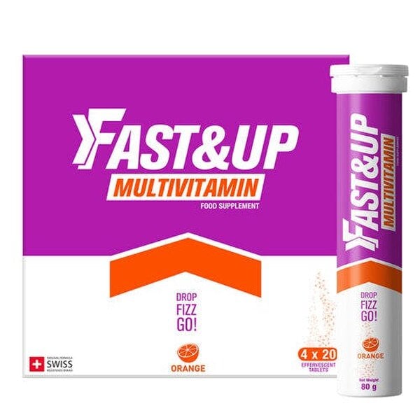 Daily Multivitamin Supplement for Energy, Immunity & Wellness – Orange Flavour, Pack of 4
