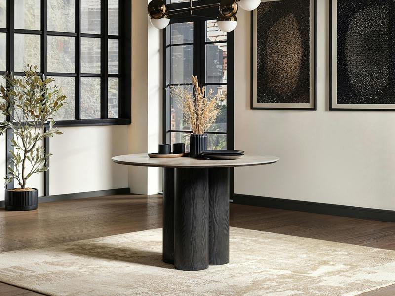 SOLACE+CO Deko Dining Table with 4 Eira Chairs Set