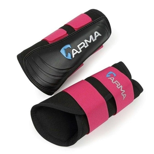 ARMA Air Motion Horse Brushing Boots (Pack Of 2) - Raspberry