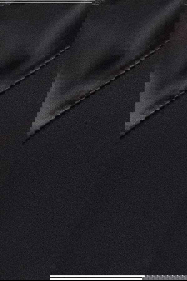 One Shoulder Satin Band Maxi Dress - Black DR3454PLUS