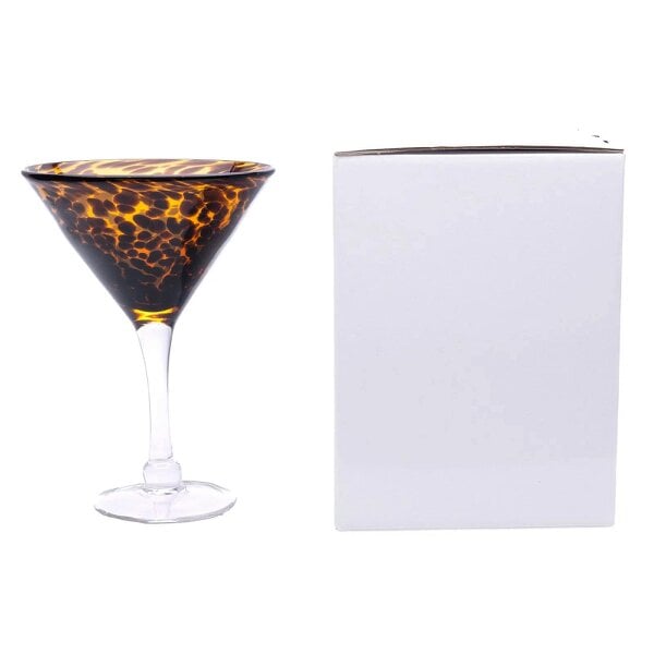 Love Frankie Leopard Print Martini Glass