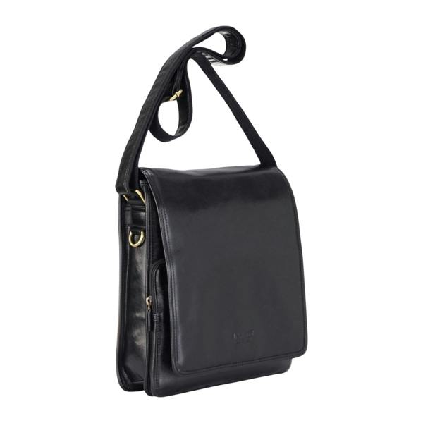 Infinity Leather Leather Vintage Messenger Shoulder Crossbody Travel Business Bag - Ranger