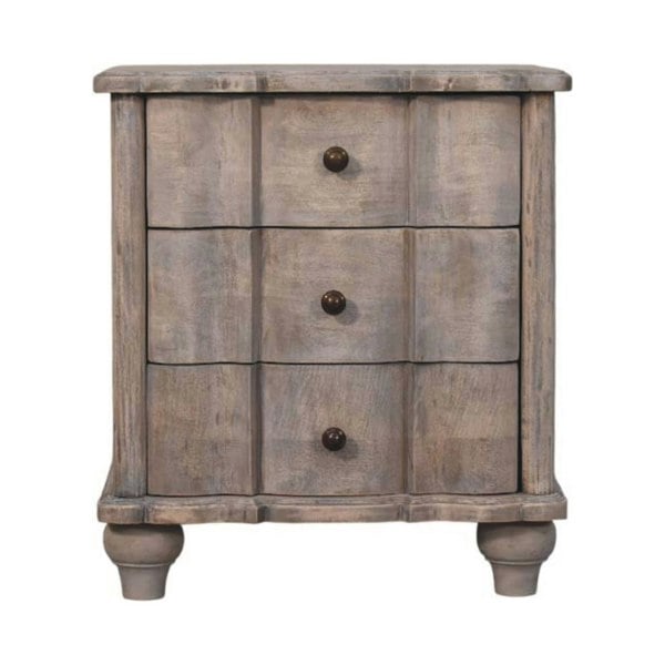 Artisan Furniture Solid Wood Beaumont Curved Nightstand