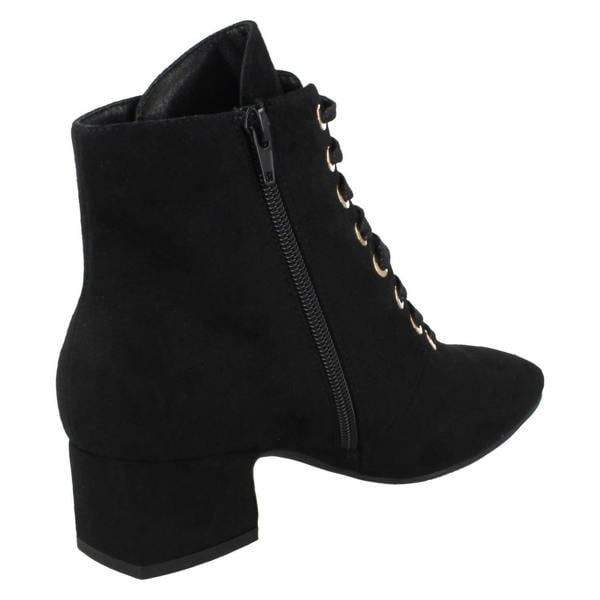 Spot On Ladies Spot On Lace Up Ankle Boots F51120